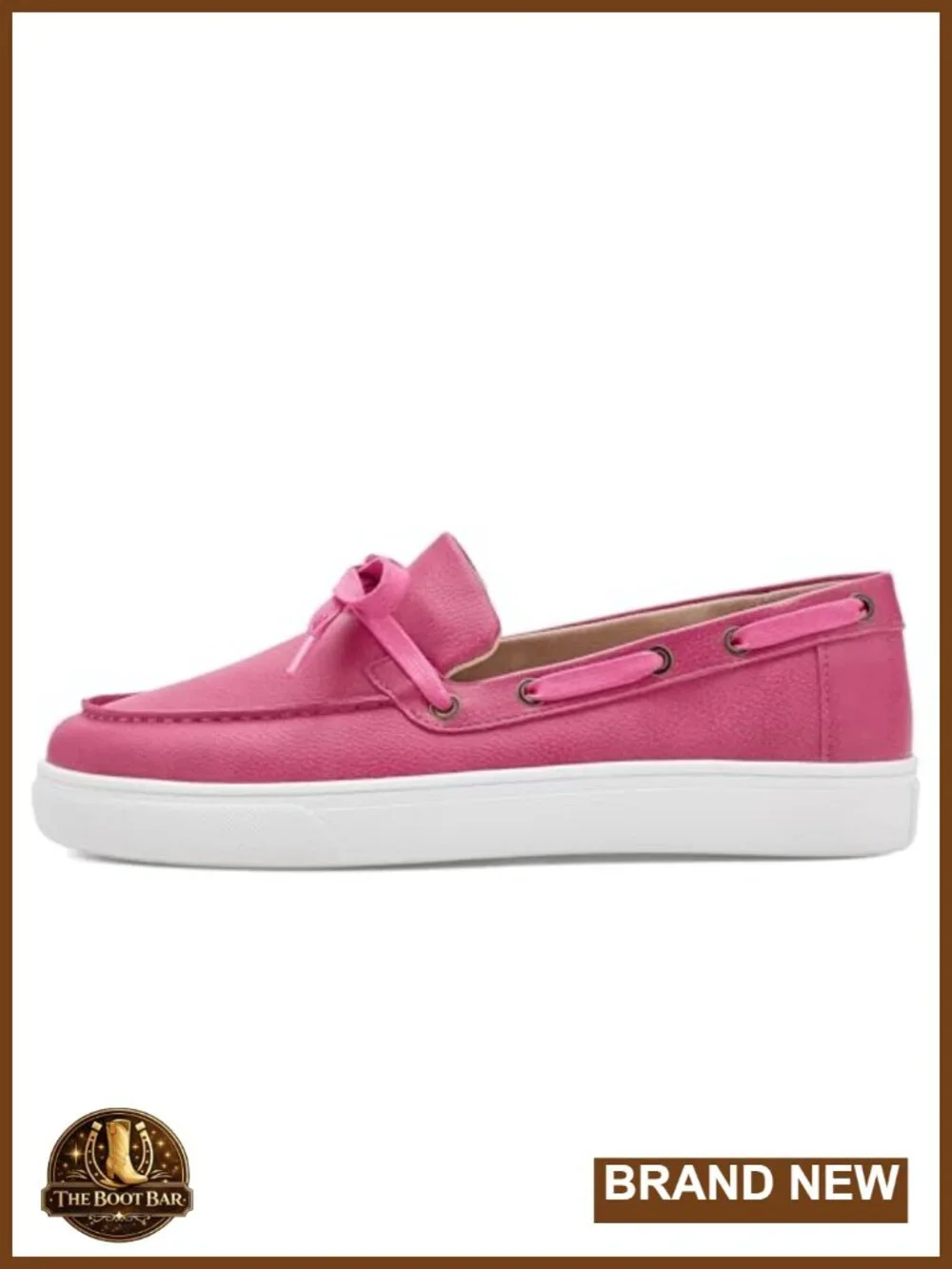 Boat Shoes - Slip-On Platform Loafers, Round Toe, Cushioned